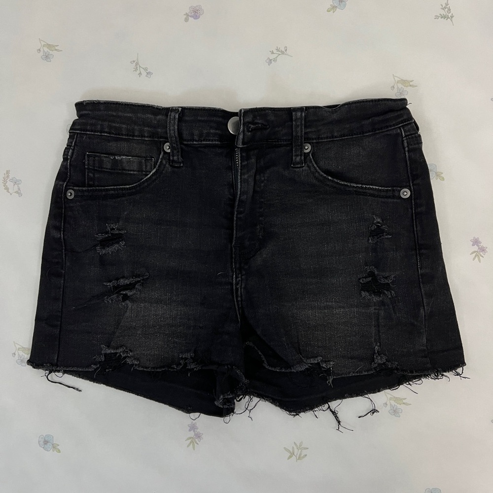 Abound black denim shorts